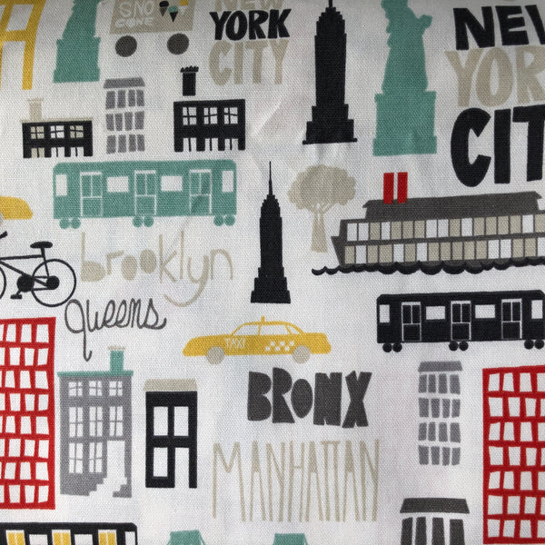 Straight Knitting Needle Roll Up Case New York City Icons