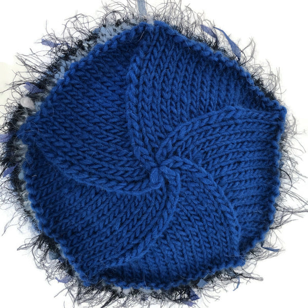 Rolled Brim Beanie Blue