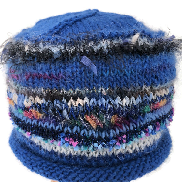 Rolled Brim Beanie Blue