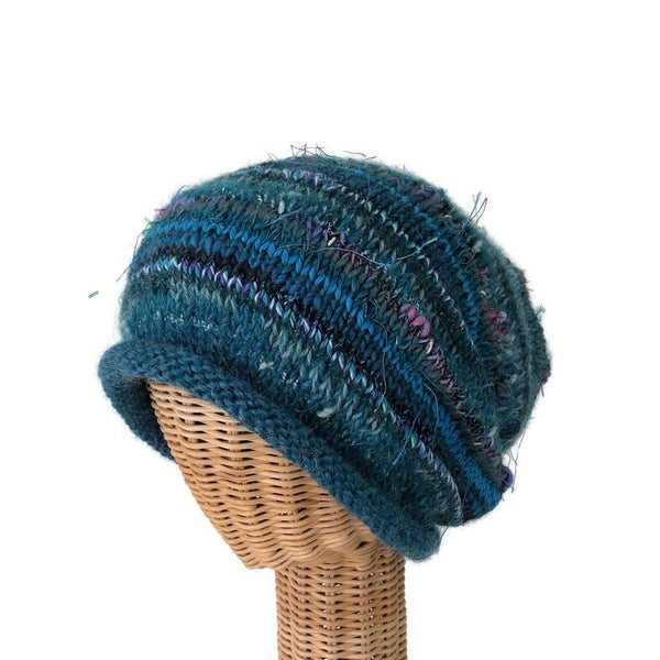 Teal Slouchy Hat