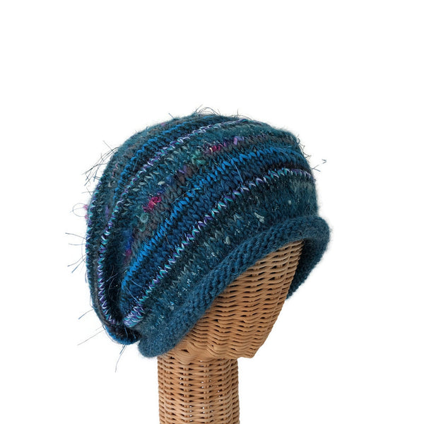 Teal Slouchy Hat