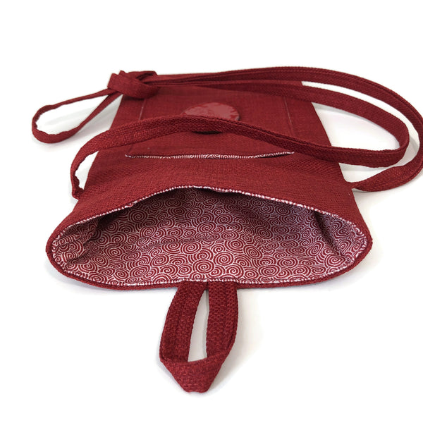 Tag Along Bag Red Upholstery