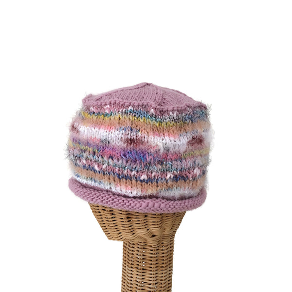 Rolled Brim Beanie Pink