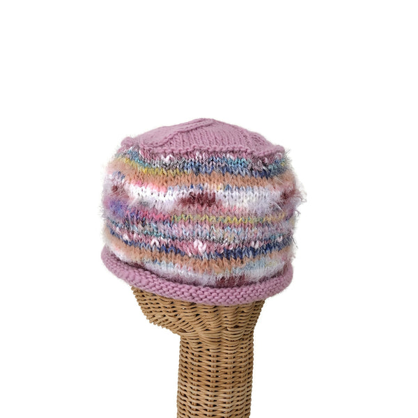 Rolled Brim Beanie Pink