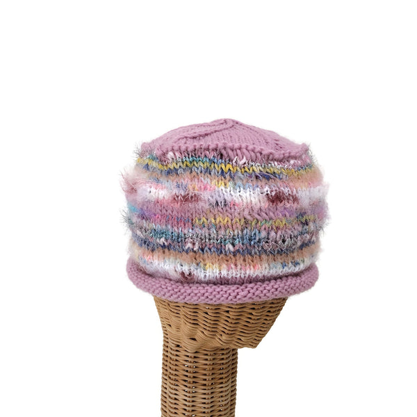 Rolled Brim Beanie Pink