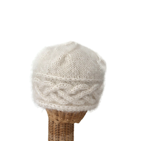 Cabled Hand Knit Hat