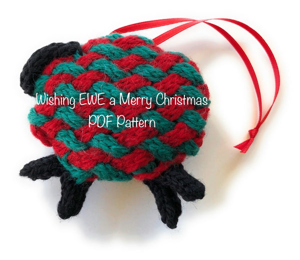 PDF Sheep Pattern "Wishing Ewe a Merry Christmas"