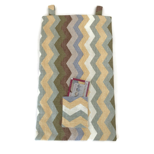 Hanging Organizer 14-Inch Straight Needles Chevron Fabric