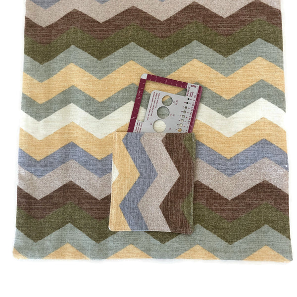 Hanging Organizer 10-Inch Straight Needles Chevron Fabric