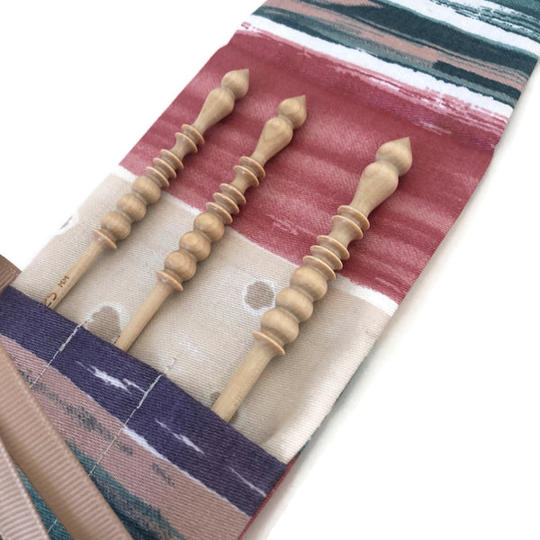 Crochet Hooks for Knitters Striped Fabric