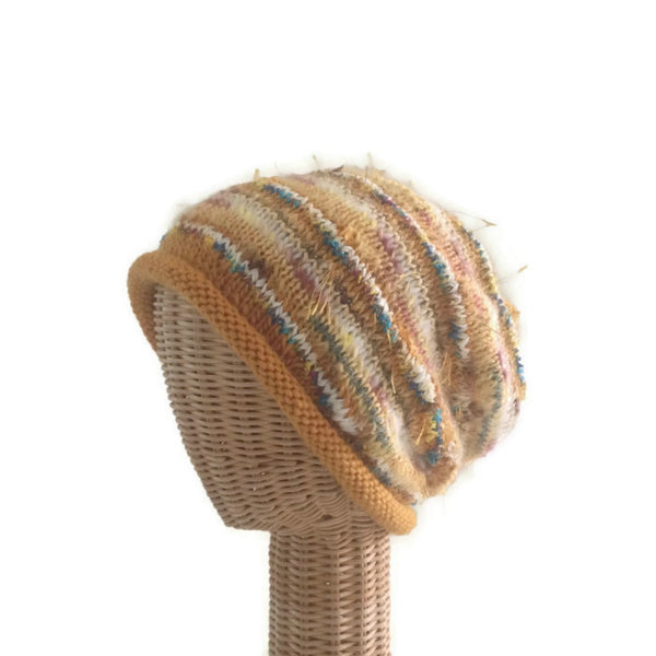 Slouchy Hat Gold FUSION - Buttermilk Cottage